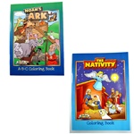 Noah's Ark and Nativity Coloring Books