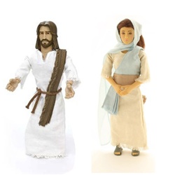 Messengers of Faith Talking Jesus and Mary Doll Set
