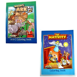 Noah's Ark and Nativity Coloring Books